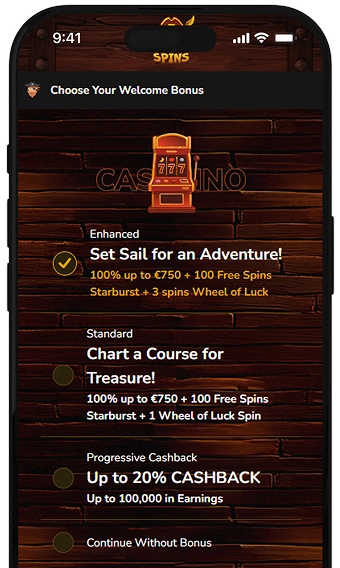 Sign up for Pirate Spins.
